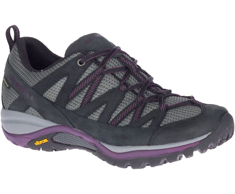 Merrell Hiking Shoes Black - Siren Sport 3 Waterproof Wide Width - Womens 31LGKDUZH